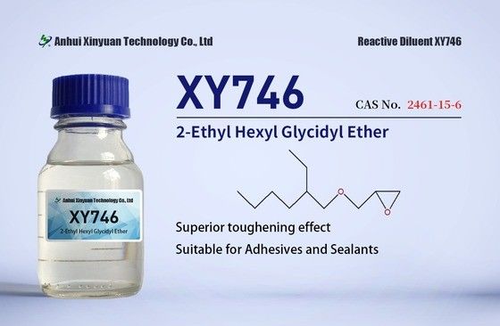 ২-ইথাইল হেক্সিল গ্লাইসিডাইল ইথার XY746 XY746P CAS 2461-15-6, আঠালো পদার্থ, ১০০% কঠিন আবরণ, স্তরীভবন, সরঞ্জাম তৈরি, নিরাময় এজেন্ট অ্যাডাক্টস, গ্রাফ্ট পলিমারের জন্য রাসায়নিক মধ্যবর্তী, কম VOC পেইন্ট
